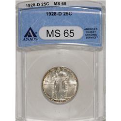 1928-D 25C MS65 ANACS