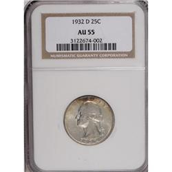 1932-D 25C AU55 NGC