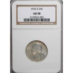 1932-S 25C AU58 NGC