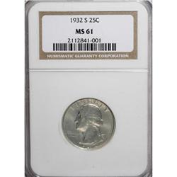 1932-S 25C MS61 NGC