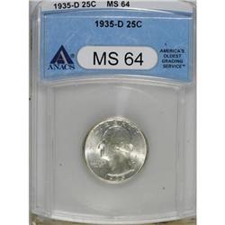 1935-D 25C MS64 ANACS