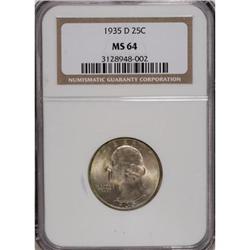 1935-D 25C MS64 NGC
