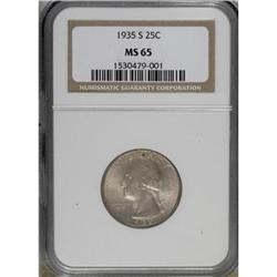 1935-S 25C MS65 NGC