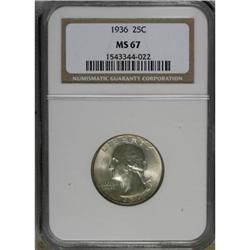 1936 25C MS67 NGC