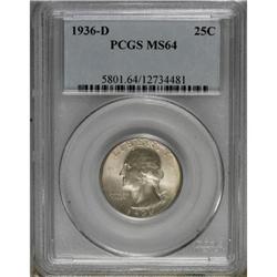1936-D 25C MS64 PCGS