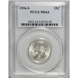 1936-S 25C MS64 PCGS