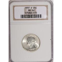 1937-S 25C MS64 NGC