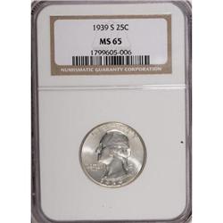 1939-S 25C MS65 NGC
