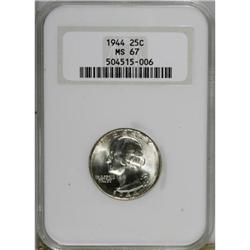 1944 25C MS67 NGC