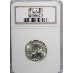 1944-D 25C MS67 NGC