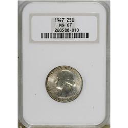 1947 25C MS67 NGC