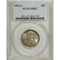1952-S 25C MS67 PCGS