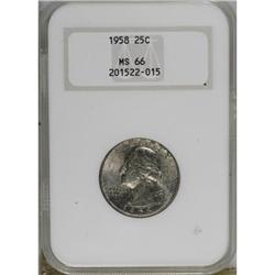 1958 25C MS66 NGC