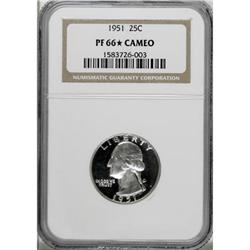 1951 25C Cameo PR66 NGC