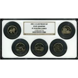 2001-S 25C New York Clad Deep Cameo PR70 NGC