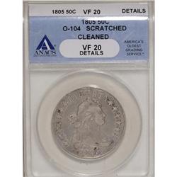 1805 50C VF20 ANACS