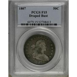 1807 50C Draped Bust F15 PCGS