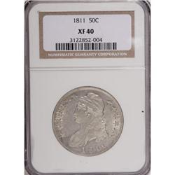 1811 50C Large 8 XF40 NGC