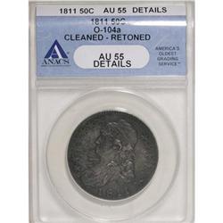 1811 50C Large 8 AU55 ANACS