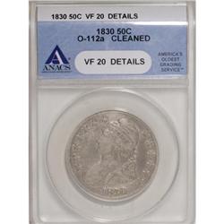 1830 50C Small 0 VF20 ANACS