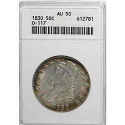 1830 50C Small 0 AU50 ANACS