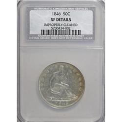 1846 50C Medium Date XF40 CSN