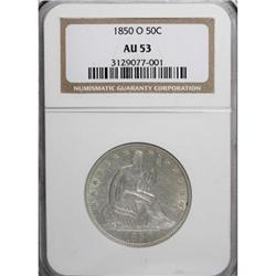 1850-O 50C AU53 NGC