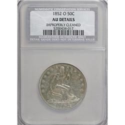 1852-O 50C AU50 CSN
