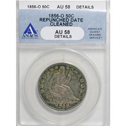 1856-O 50C AU58 ANACS