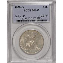 1858-O 50C MS62 PCGS
