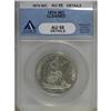 Image 3 : 1874 50C Arrows AU55 ANACS
