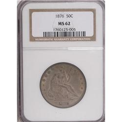 1876 50C MS62 NGC