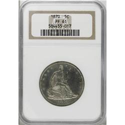 1870 50C PR61 NGC