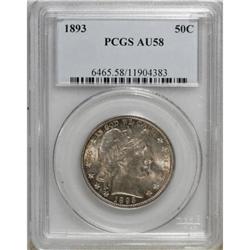 1893 50C AU58 PCGS