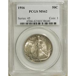 1916 50C MS62 PCGS