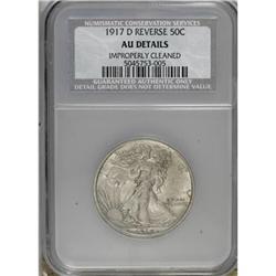 1917-D 50C Reverse AU50 CSN