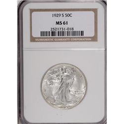 1929-S 50C MS61 NGC