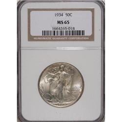 1934 50C MS65 NGC