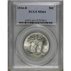 1934-D 50C MS64 PCGS