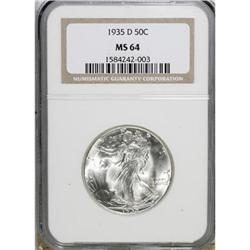 1935-D 50C MS64 NGC