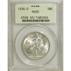 1936-D 50C MS65 PCGS