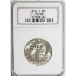 1939-D 50C MS66 NGC