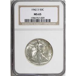 1942-D 50C MS65 NGC