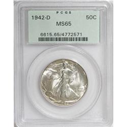 1942-D 50C MS65 PCGS
