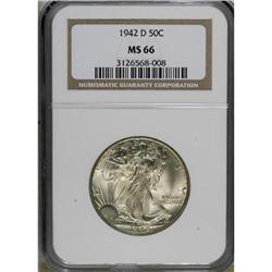 1942-D 50C MS66 NGC