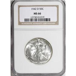 1942-D 50C MS66 NGC