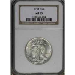 1943 50C MS65 NGC