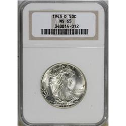 1943-D 50C MS65 NGC