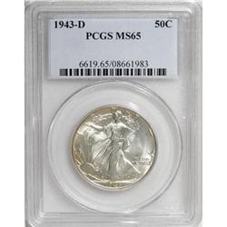 1943-D 50C MS65 PCGS