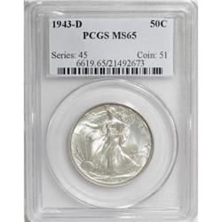 1943-D 50C MS65 PCGS